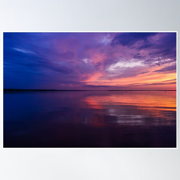 Twilight Glow Of The Sky Nightfall Poster Wall Art, Modern Wall Decor, 8x12 UNFRAMED
