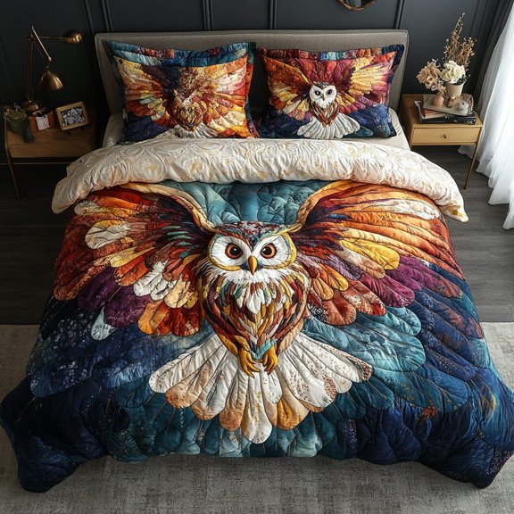 Twilight Guardian 3-Piece Quilted Bedding Set BTO1310592