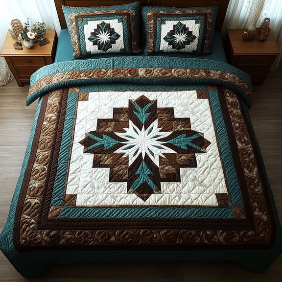 Twilight Harmony 3-Piece Quilted Bedding Set