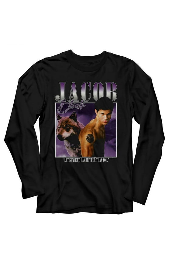 Twilight Jacob Black I am Hotter than You Men's Long Sleeve T Shirt