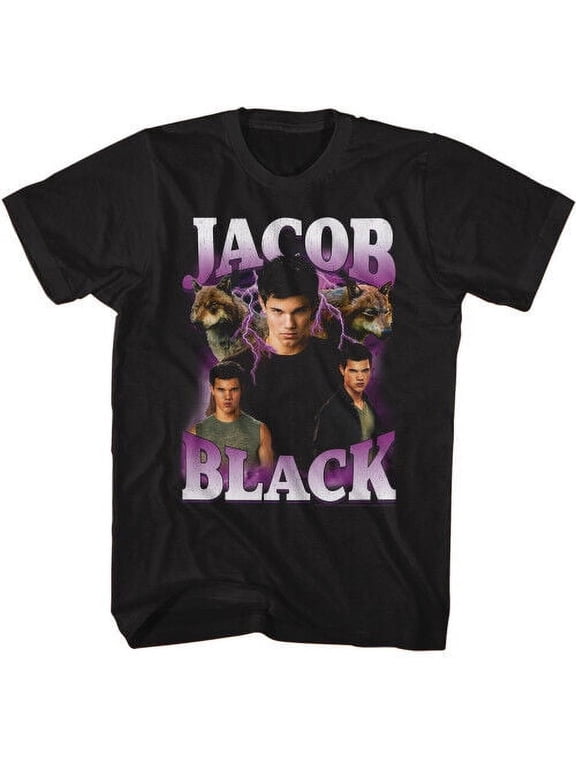 Twilight Jacob Black Lightning Black T-Shirt