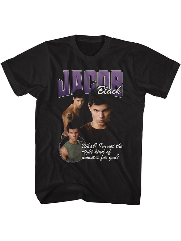 Twilight Jacob Right Kind Of Monster Black Adult T-Shirt M