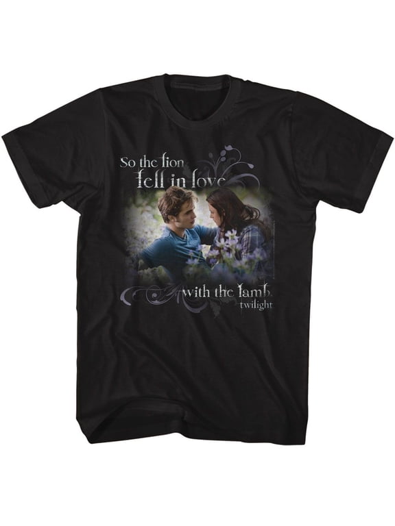 Twilight Lion In Love With The Lamb Black T-Shirt