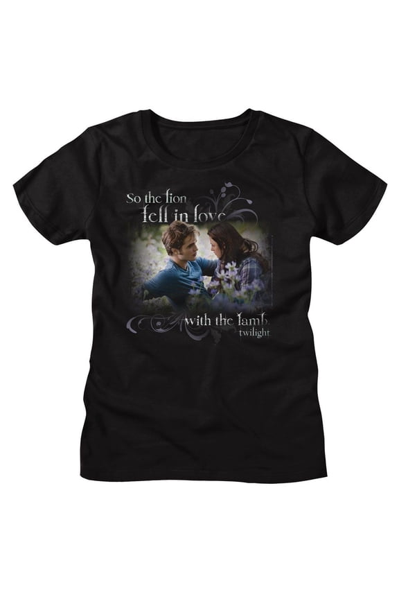 Twilight Lion In Love With The Lamb Black Women's T-Shirt