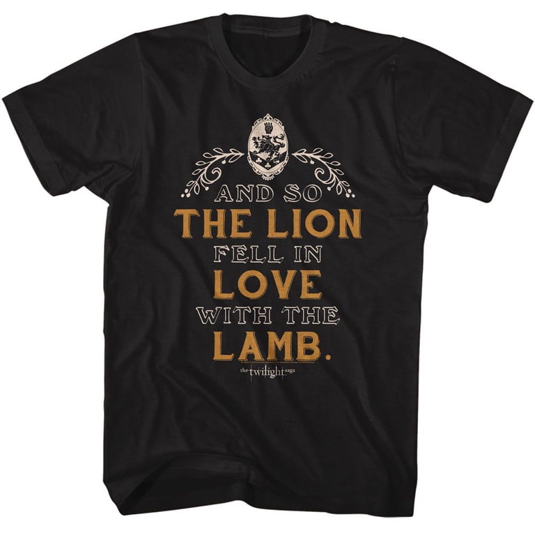 Twilight Lion Lamb Quote Black Adult T-Shirt - Walmart.com