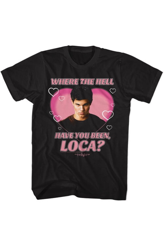 Twilight Loca Heart T-Shirt - Black