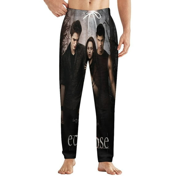 Twilight Mens Pajama Pants Microfleece Pajama Bottoms Sleepwear PJ Sleep & Lounge Pants