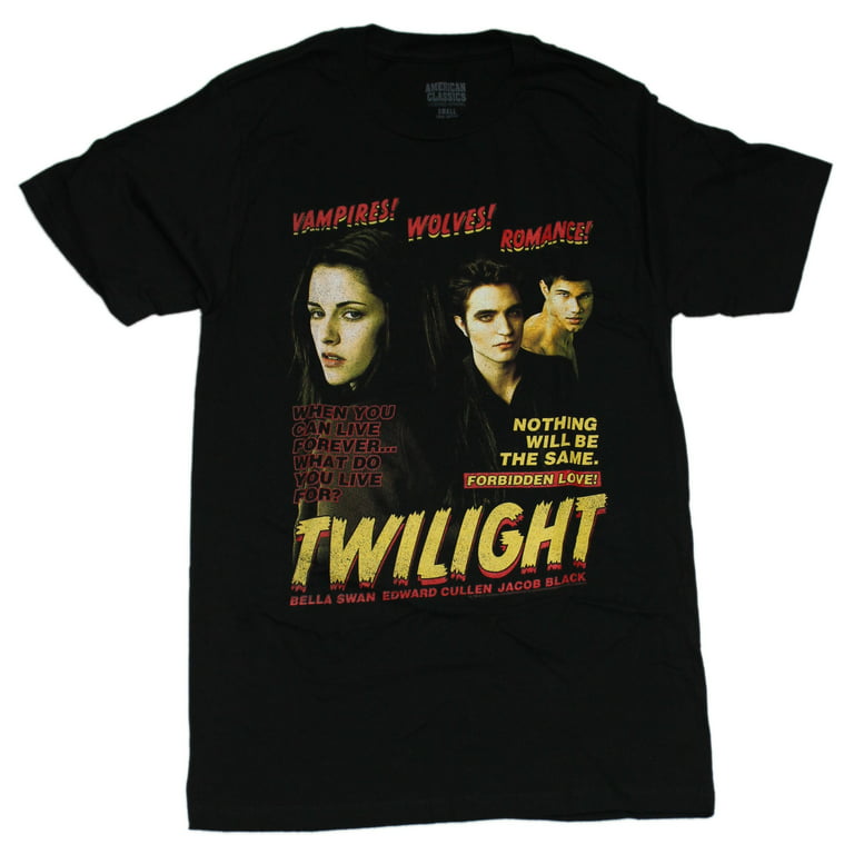 Twilight Mens T-Shirt -Pulp Style Poster Group Image (X-Large