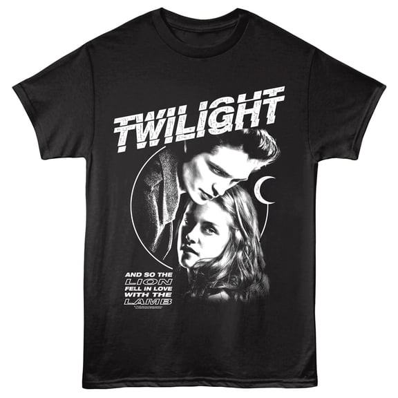 Twilight Moonlit Love Men's T Shirt (Black, Big&Tall3XLT)