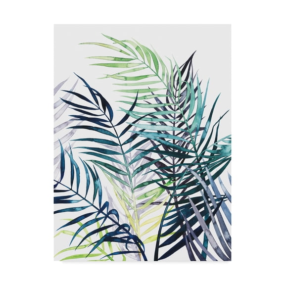 Twilight Palms I' Canvas Art by Grace Popp