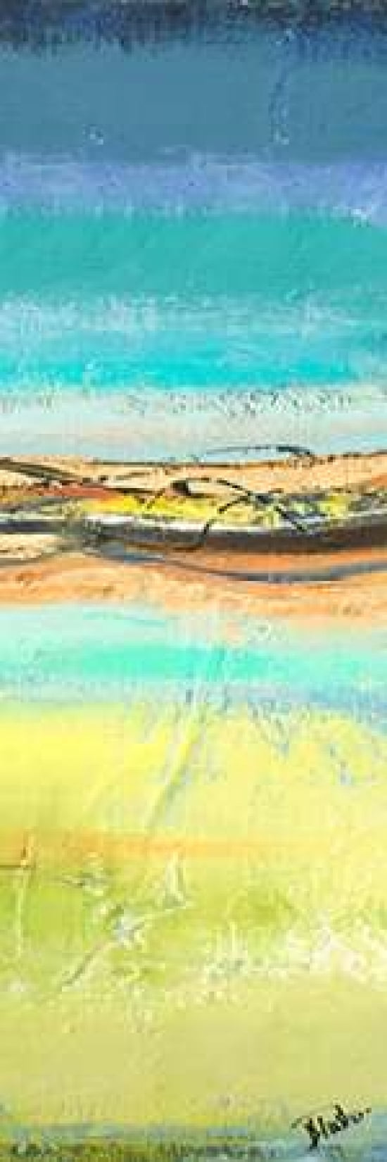 Twilight Panel II Canvas Art - Patricia Pinto (12 x 36)