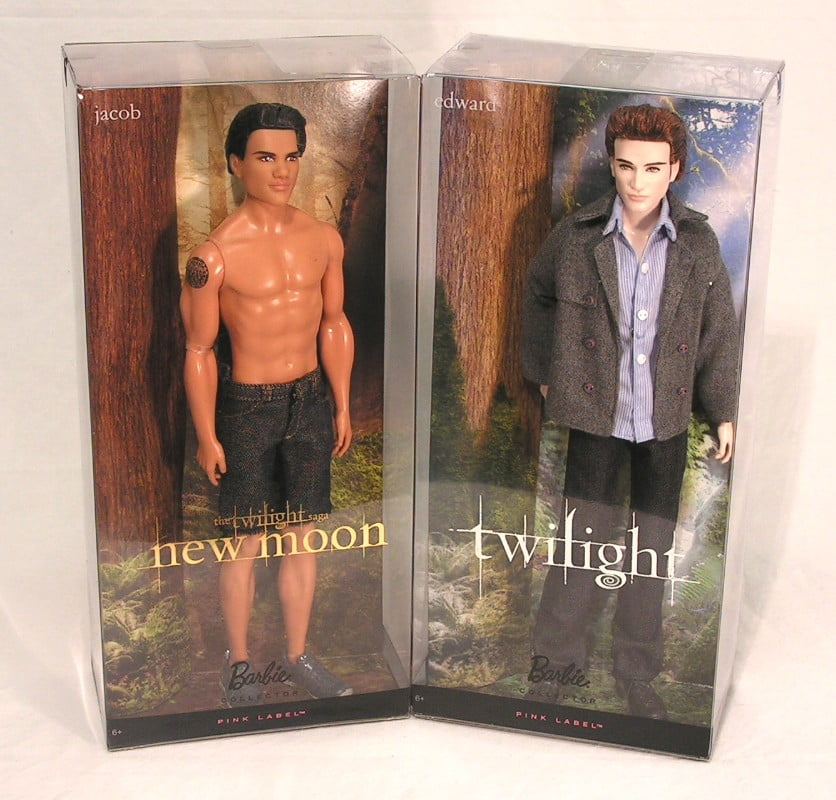 Twilight Pink Label Dolls Edward Jacob Doll Set, 12