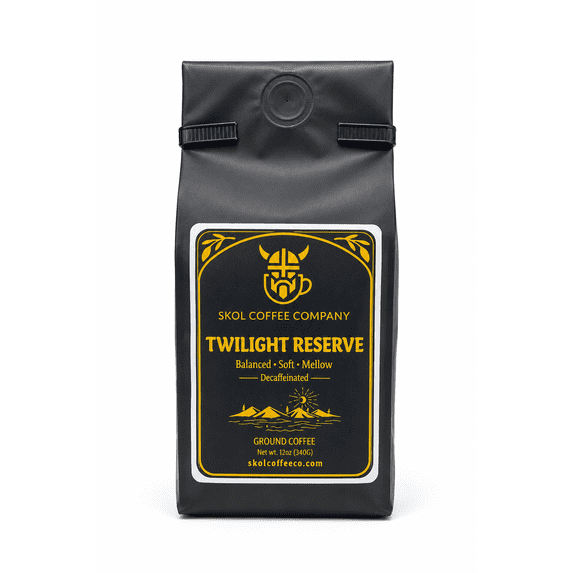 Skol Coffee Co Twilight Reserve Decaffeinated Ground Coffee, 12 oz