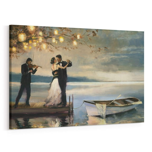 Twilight Romance Canvas Wall Art Decor, 12x18 Inch