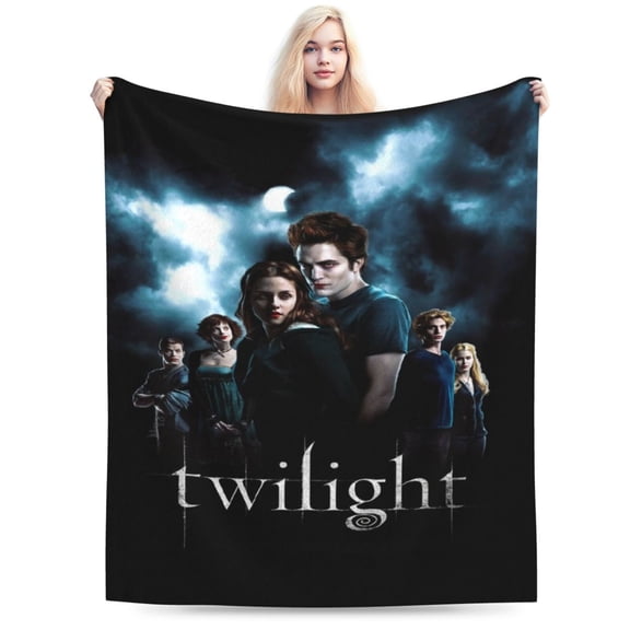 The Twilight Saga Blanket Cozy Warm Flannel Throw Blanket for Living Room Bedroom Bed Sofa Car, All Seasons Fleece Blankets Gifts for Kids Teens Adults 40"X30"
