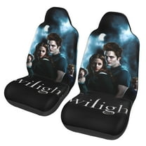 The Twilight Saga Car Seat Covers Set 2Pcs, Front Seat Covers for Car Truck Sedan SUV Auto, Universal Fit Vehicle Enterior Bucket Seat Protector Car Accessories
