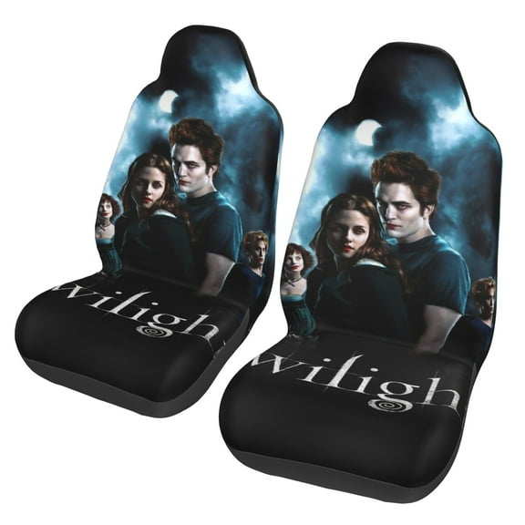 The Twilight Saga Car Seat Covers Set 2Pcs, Front Seat Covers for Car Truck Sedan SUV Auto, Universal Fit Vehicle Enterior Bucket Seat Protector Car Accessories