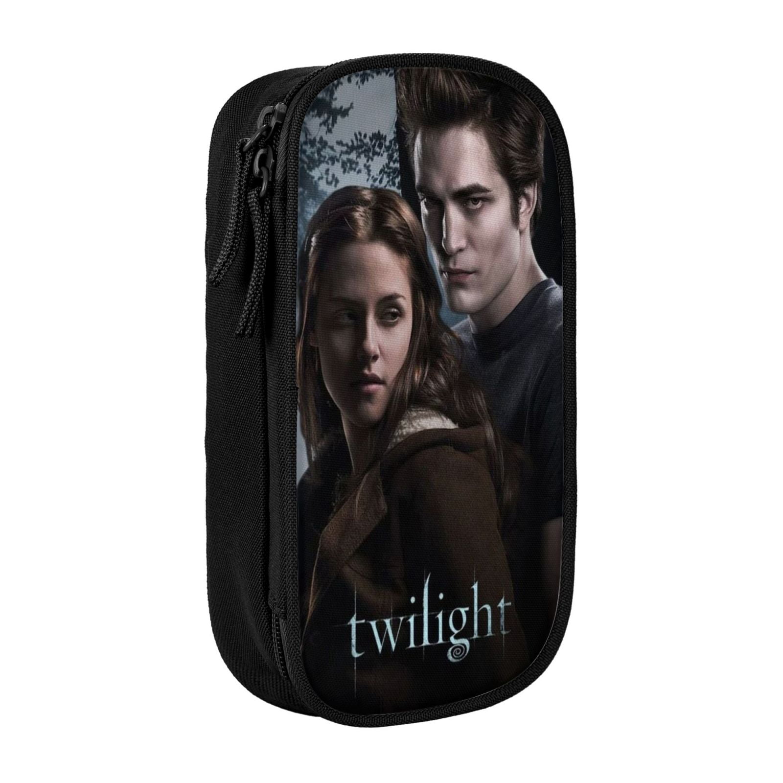Twilight Saga Pencil Case Large Capacity Pen Case Double Zippers Pen