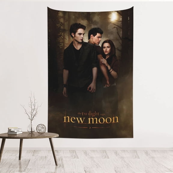 Twilight Saga Tapestry For Bedroom, Anime Movie Poster Room Decor Wall Hanging Party Festive Days (60 X 40 In)