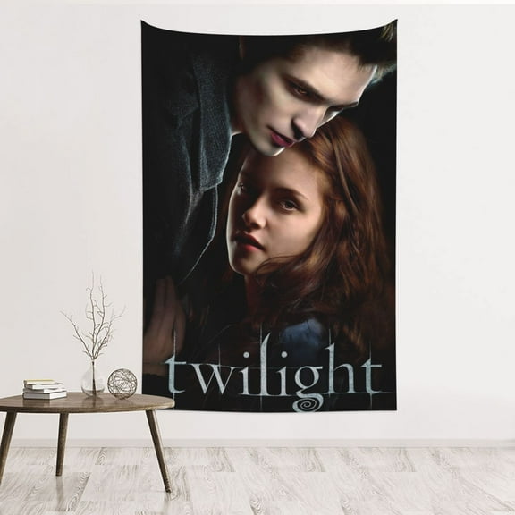 Twilight Saga Tapestry For Bedroom, Anime Movie Poster Room Decor Wall Hanging Party Festive Days (60 X 40 In)