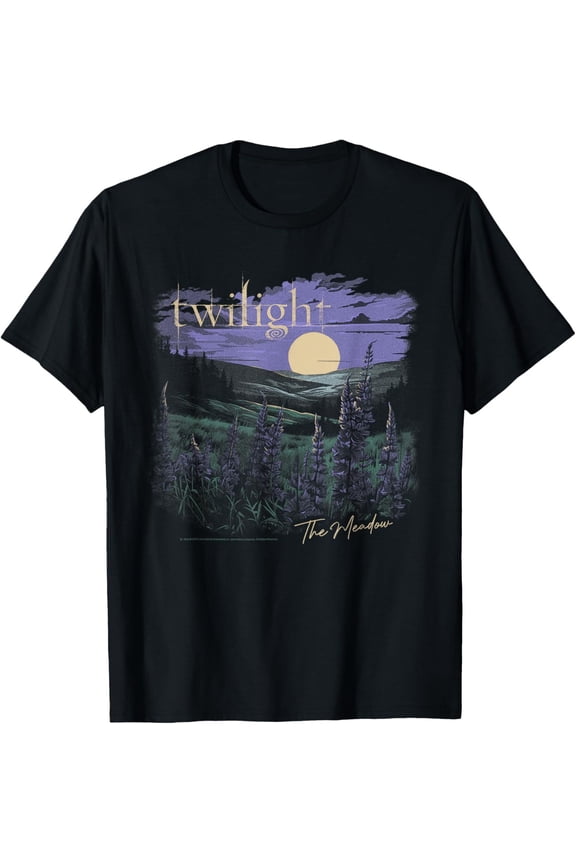 Twilight Saga The Meadow Flowers and Moon Souvenir Movie T-Shirt