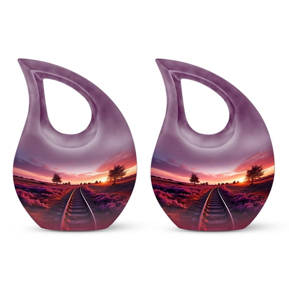 Twilight Serenade On The Urn - Urn For Human Ashes Adult - Urn For Ashes For Women - Decorative Urns - Keepsake Urns For Human Ashes, mini urns for human ashes(Size - 4inch, 2Pcs)