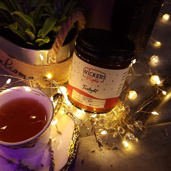 Twilight Soy Candle - Authentic Lavender Scent | Floral Tranquility | 3.8oz