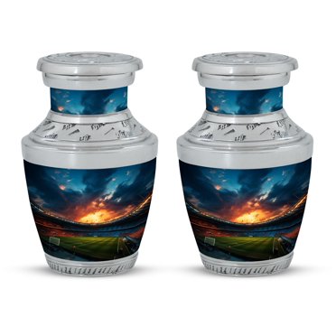 Twilight Cat Urn For Ashes - 10 Inch Memorial Urn For Human Ashes