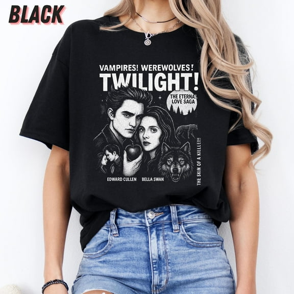 Twilight T-Shirt: Edward Cullen 'Skin of a Killer' Vintage Tee