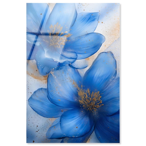 Twilight Teal Tint II Acrylic Flower Wall Art by Art Remedy, Ready to Hang, 10 x 15