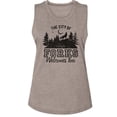 thumbnail image 1 of Twilight The City of Forks Ash Women's Muscle Tank Top T-Shirt, 1 of 2