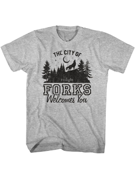 Twilight The City of Forks Gray Heather T-Shirt