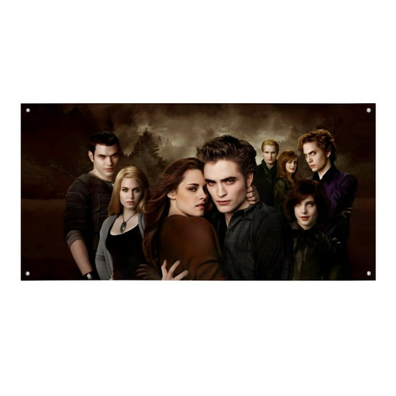 Twilight -Theme Backdrops Banner Birthday Party Decor Supplies Personalized Party Backdrop Decoration,5x3ft150x90cm