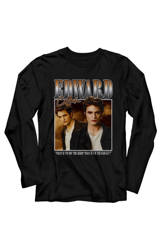 Twilight Two Image Box Black Adult L/S Tshirt M