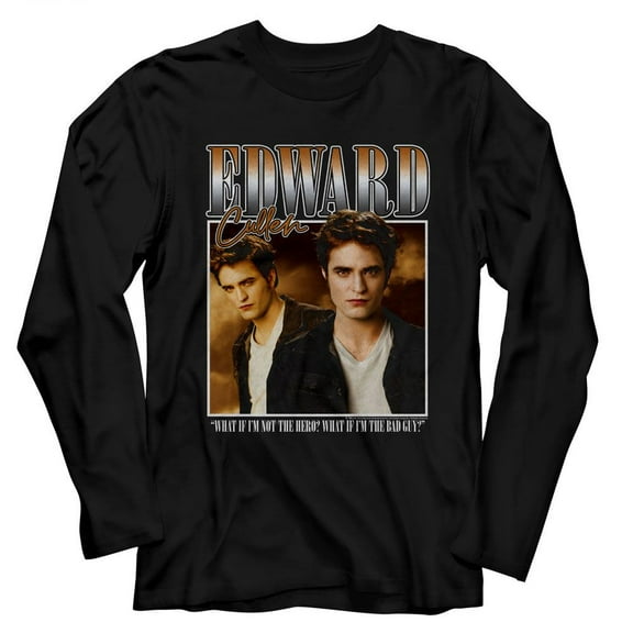 Twilight Two Image Box Black Adult Long Sleeve T-Shirt