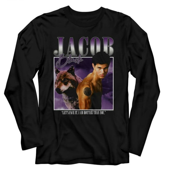 Twilight Two Images Jacob Black Adult L/S Tshirt M