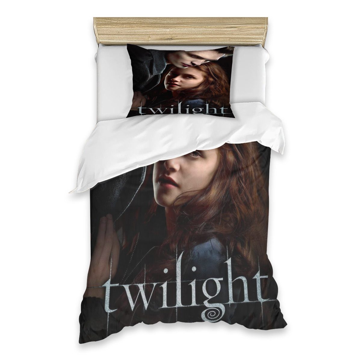 Twilight Two-piece multi-size printed bed set - Single bed set high appearance level dormitory bedding-Twin 39*75 Inch