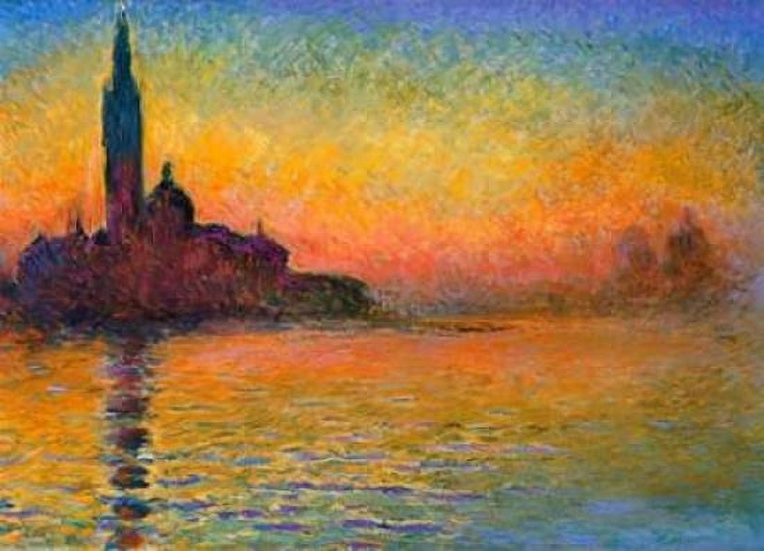 Twilight Venice Canvas Art - Claude Monet (18 x 24)