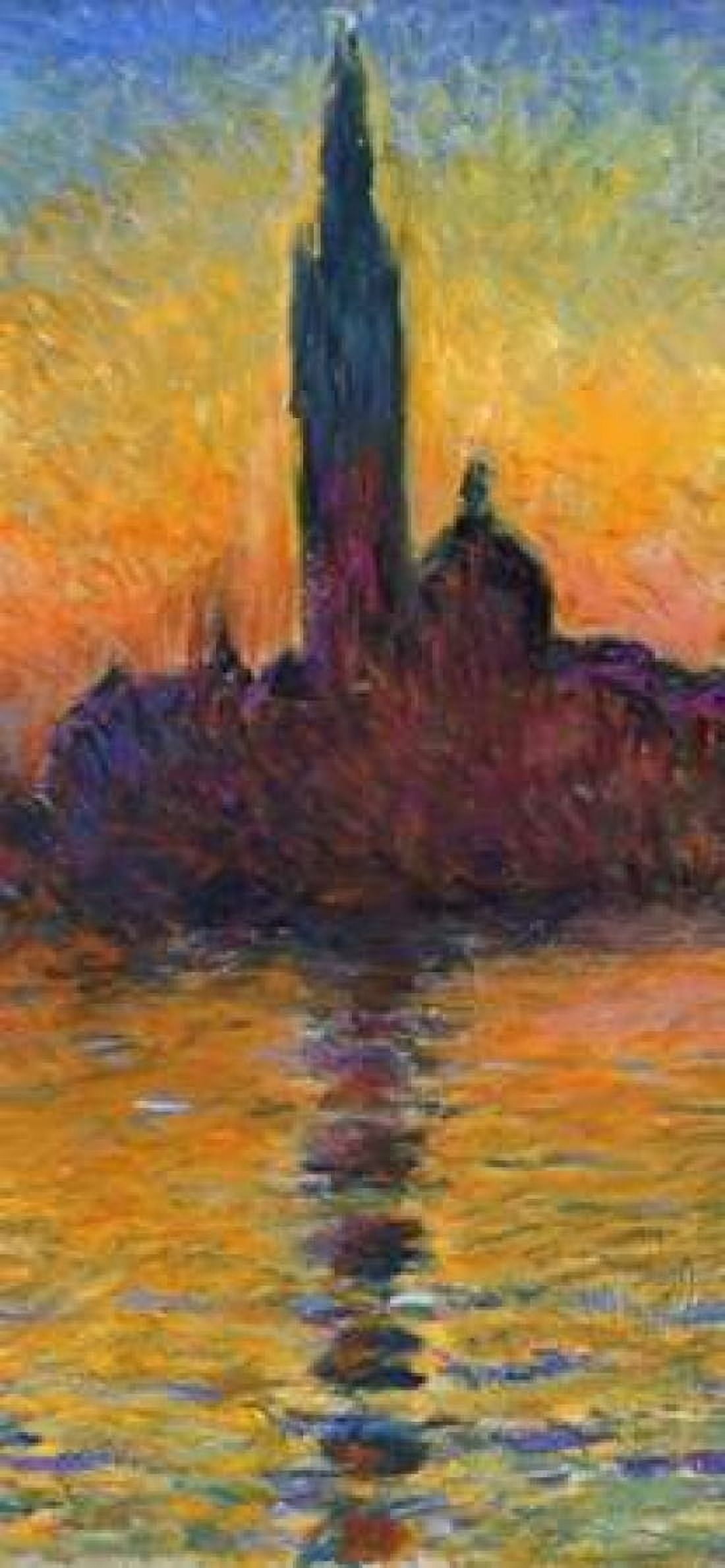 Twilight Venice - left Canvas Art - Claude Monet (10 x 20)