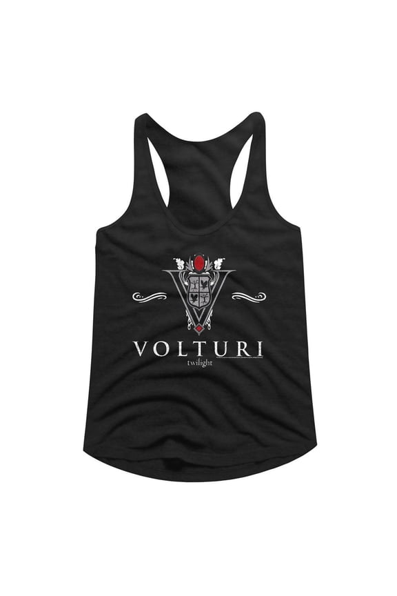 Twilight Volturi Collegiate Black Women's Slim Fit Racerback Tank Top