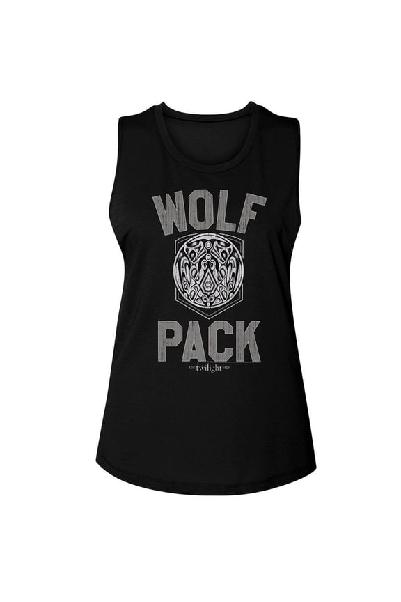 Twilight Wolf Pack Black Ladies Muscle Tank M