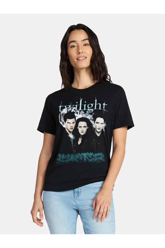 Twilight Women's Graphic Tee with Short Sleeves, Sizes XXS-XXL