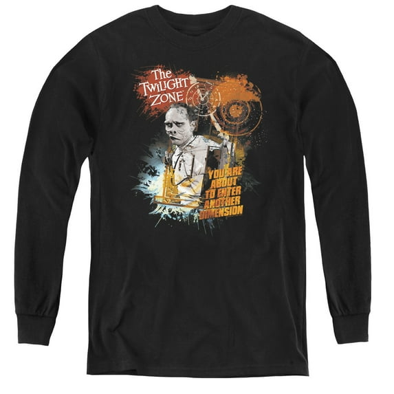 Twilight Zone - Enter At Own Risk - Youth Long Sleeve Shirt - Large