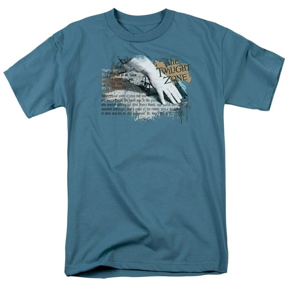 Twilight Zone Men's Henry Bemis T-shirt Medium Slate