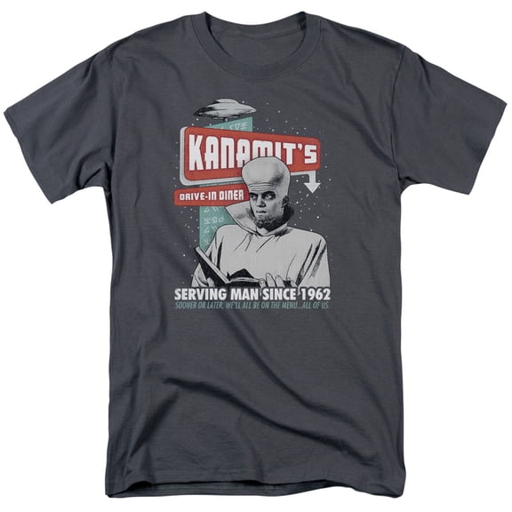 Twilight Zone Kanamits Diner Officially Licensed Adult T-Shirt 2XL