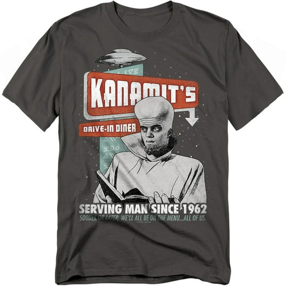 Twilight Zone Kanamits Diner Officially Licensed Adult T-Shirt M