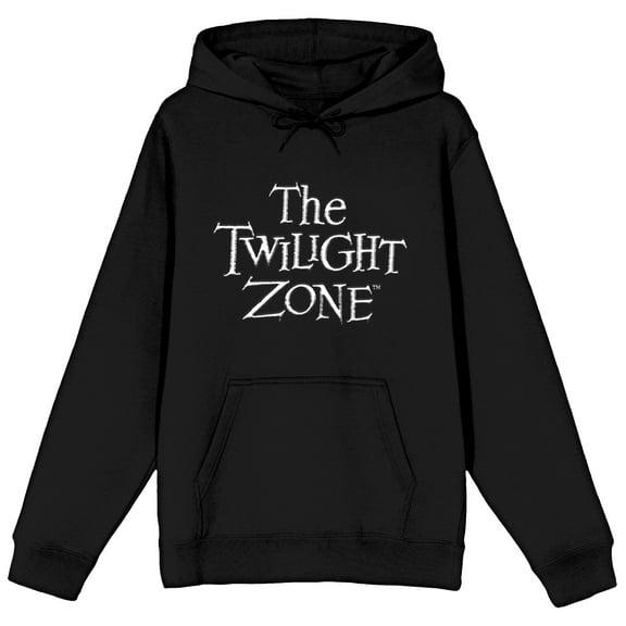 Twilight Zone Logo Unisex Adult Black Hoodie-M