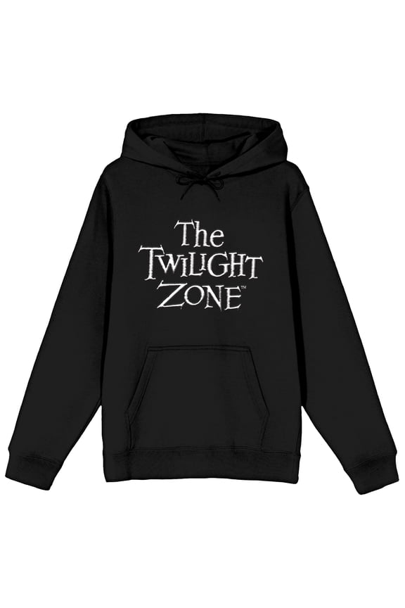 Twilight Zone Logo Unisex Adult Black Hoodie-M