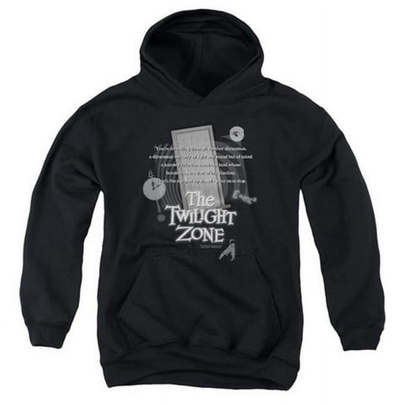 Twilight Zone-Monologue - Youth Pull-Over Hoodie - Black- Extra Large