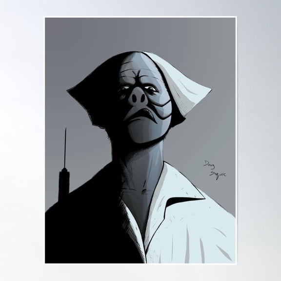 Twilight Zone Nurse Poster Wall Art, Modern Wall Decor, 16x24 UNFRAMED